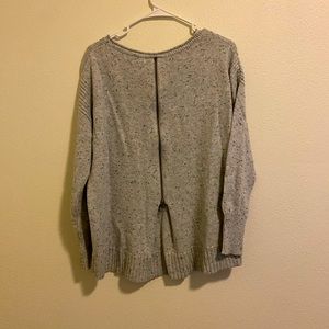 Women’s speckled grey sweater